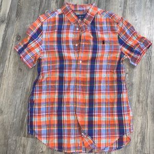 Mens orange polo shirt